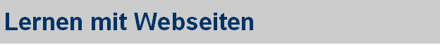 Lernen mit Webseiten